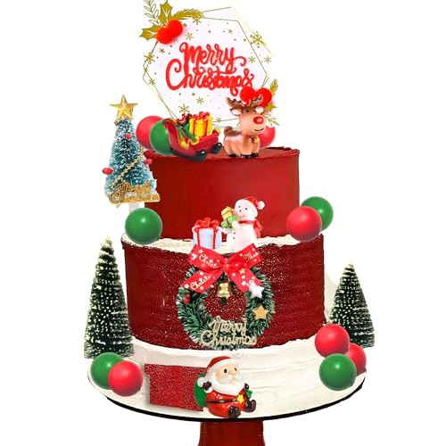 Christmas Cake Topper Cupcake Decoration U89739