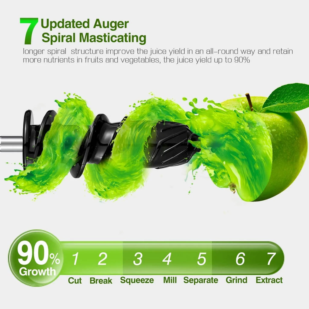 Gray Masticating Slow Juicer J1059