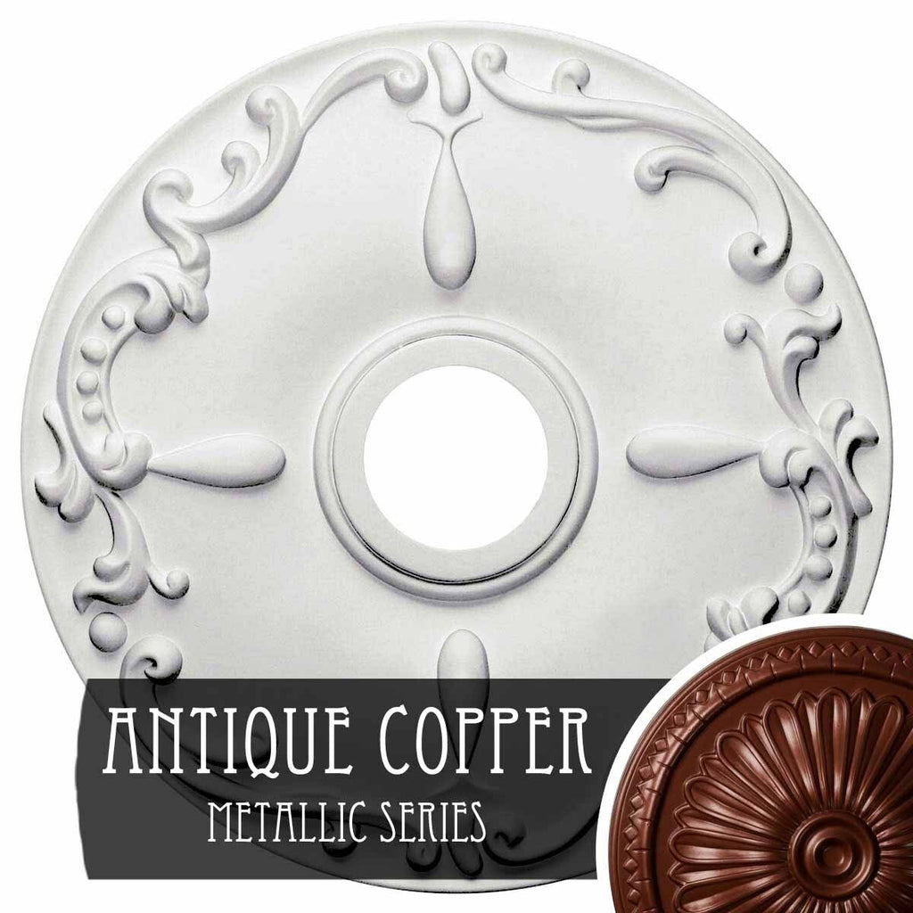 18x22OD x 3 1/2x22ID x 1 1/4x22P Ceiling Medallion N88944