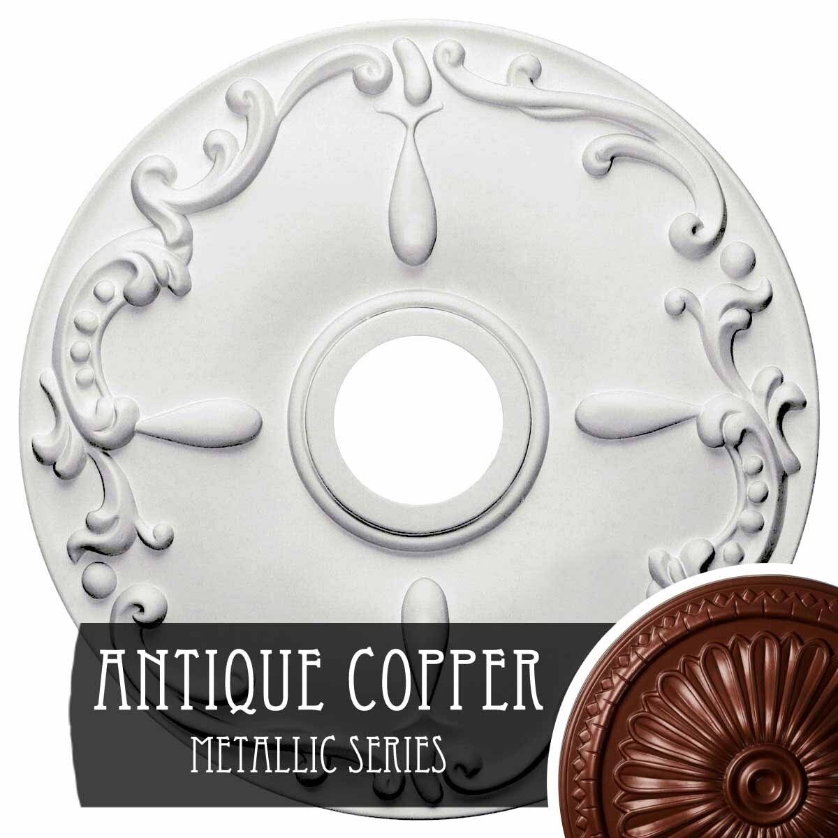 18x22OD x 3 1/2x22ID x 1 1/4x22P Ceiling Medallion N88944