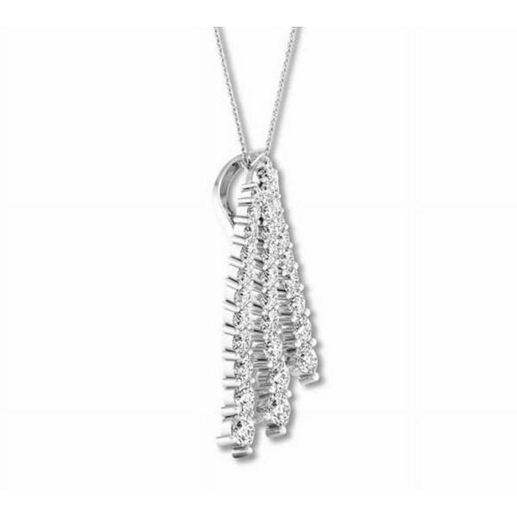 14K White Gold Lab Grown Diamond Pendant Y318596