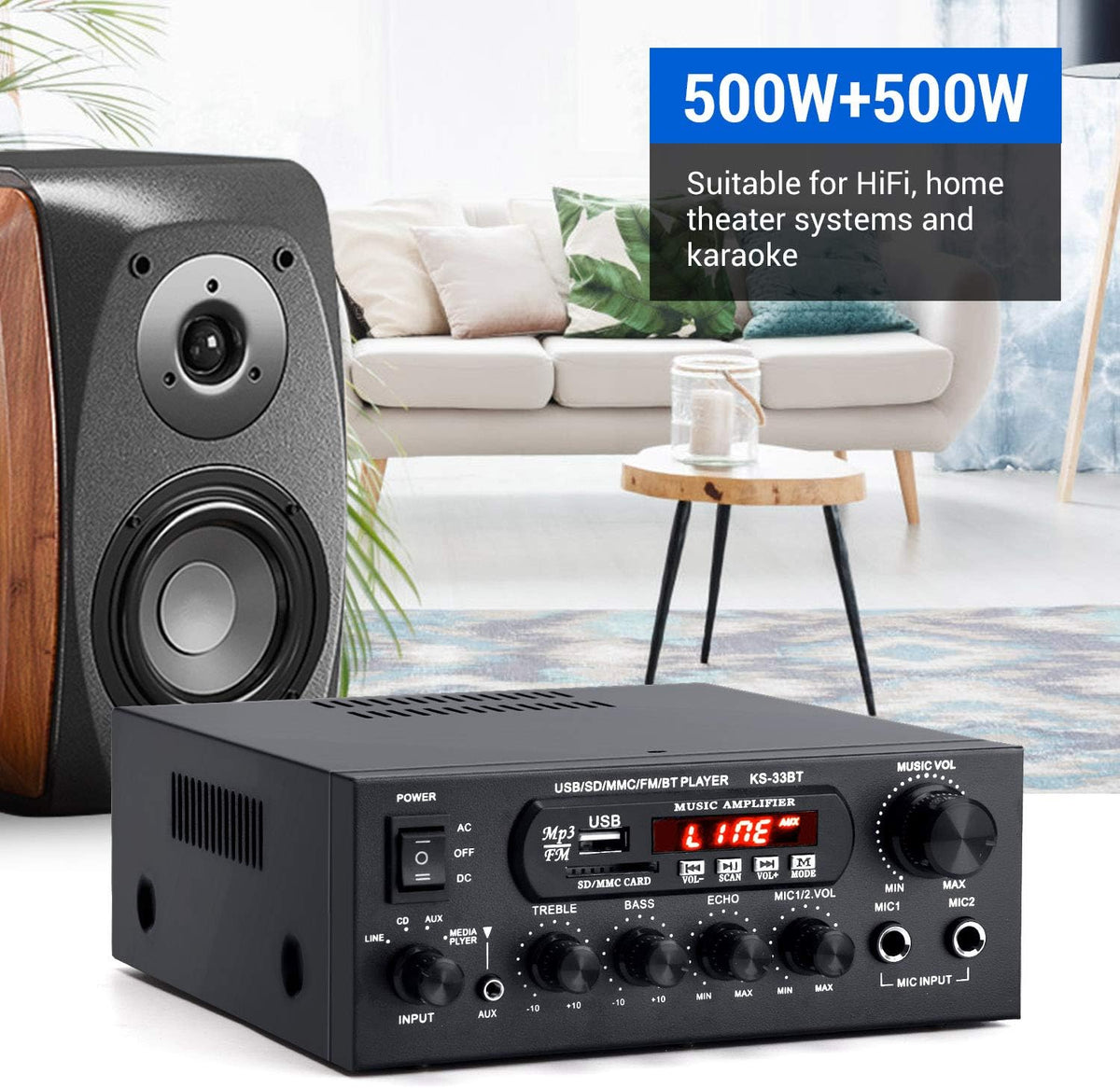60Wx2 Bluetooth Power Amplifier X431485