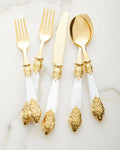 20-Piece Gold Flatware Service T79624
