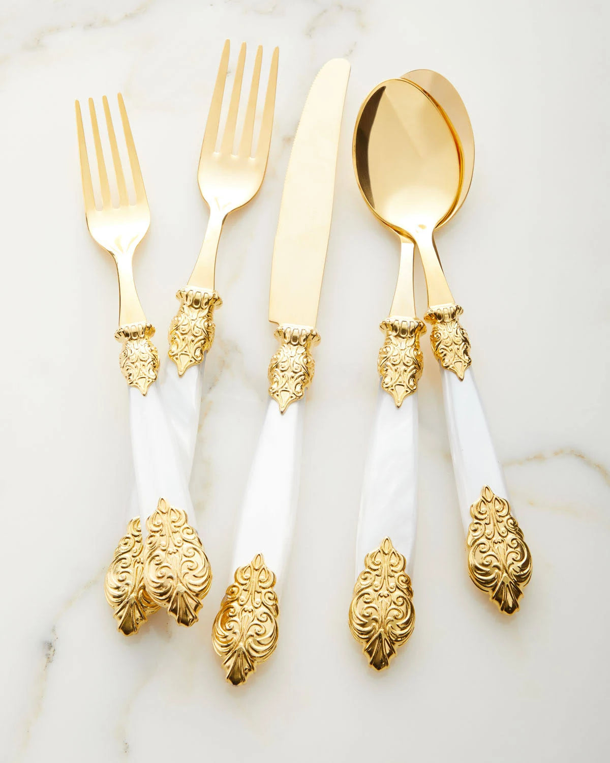 20-Piece Gold Flatware Service T79624
