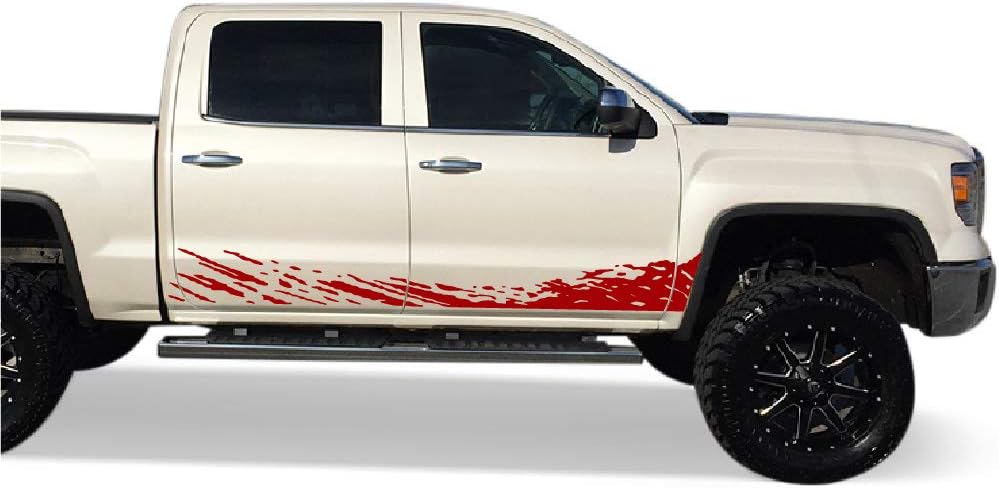 Black Mud Splash Decal Sticker Pack of 2 Y8432