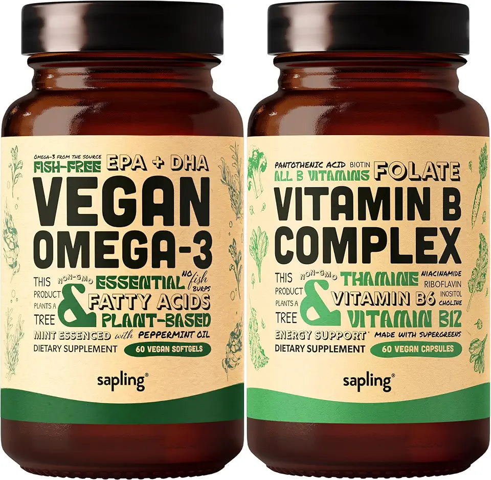 Vegan Omega 3 & Vitamin B Complex Bundle X124