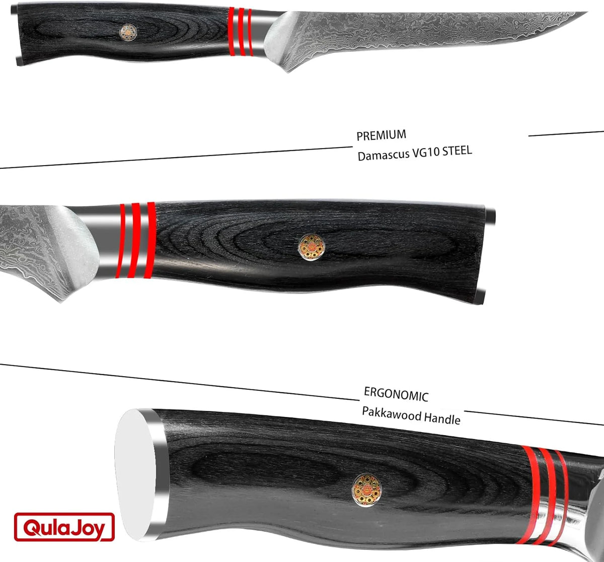 Damascus 5.9 Inch VG10 High Carbon Stainless Steel Boning Knife U186872