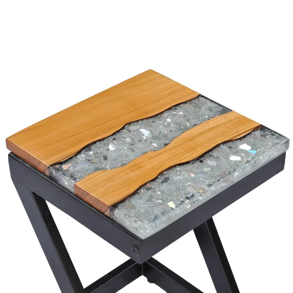 Teak Wood and Polyresin Coffee Table F47390