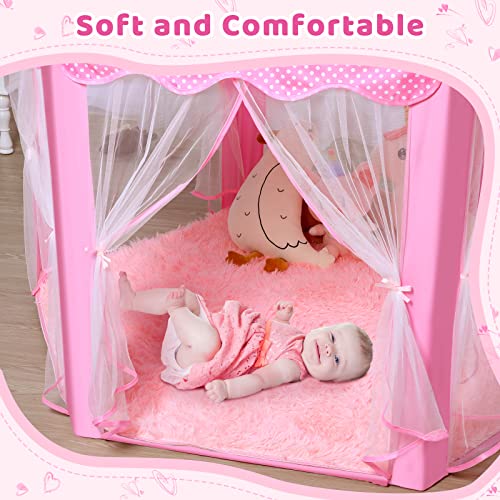 Princess Tent Playhouse with Star Lights, 55'' x 53'' M25892