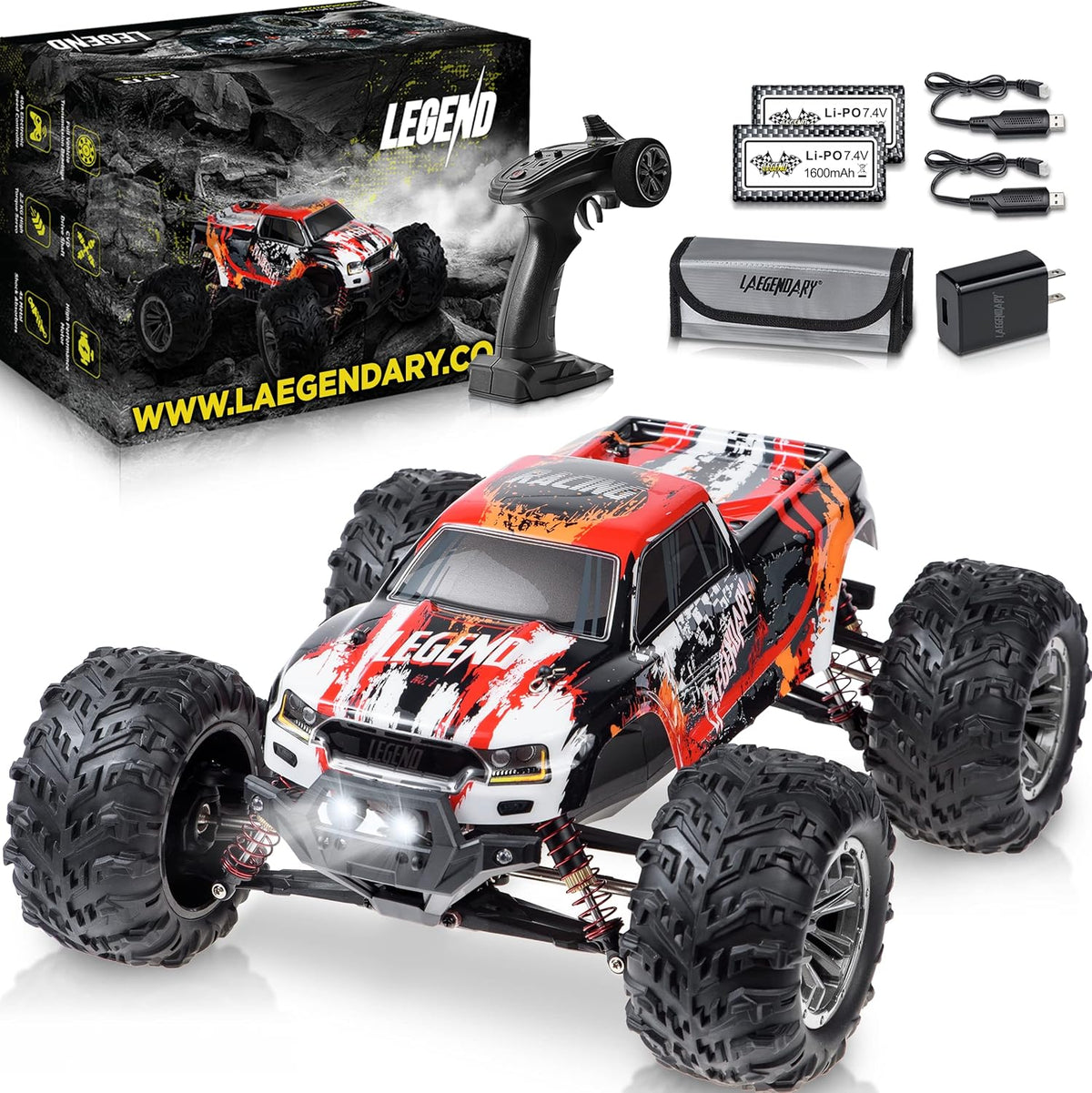 1:10 Scale Brushless 4x4 Off Road RC Monster Truck F9086