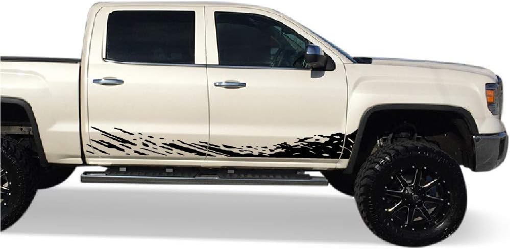 Black Mud Splash Decal Sticker Pack of 2 Y8432