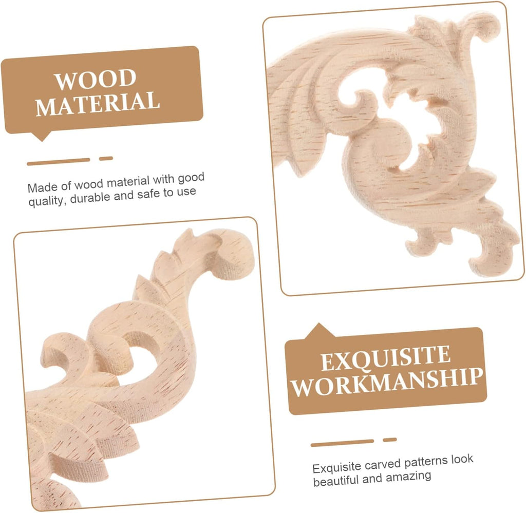 Khaki Rose Wood Carved Furniture Onlays S345