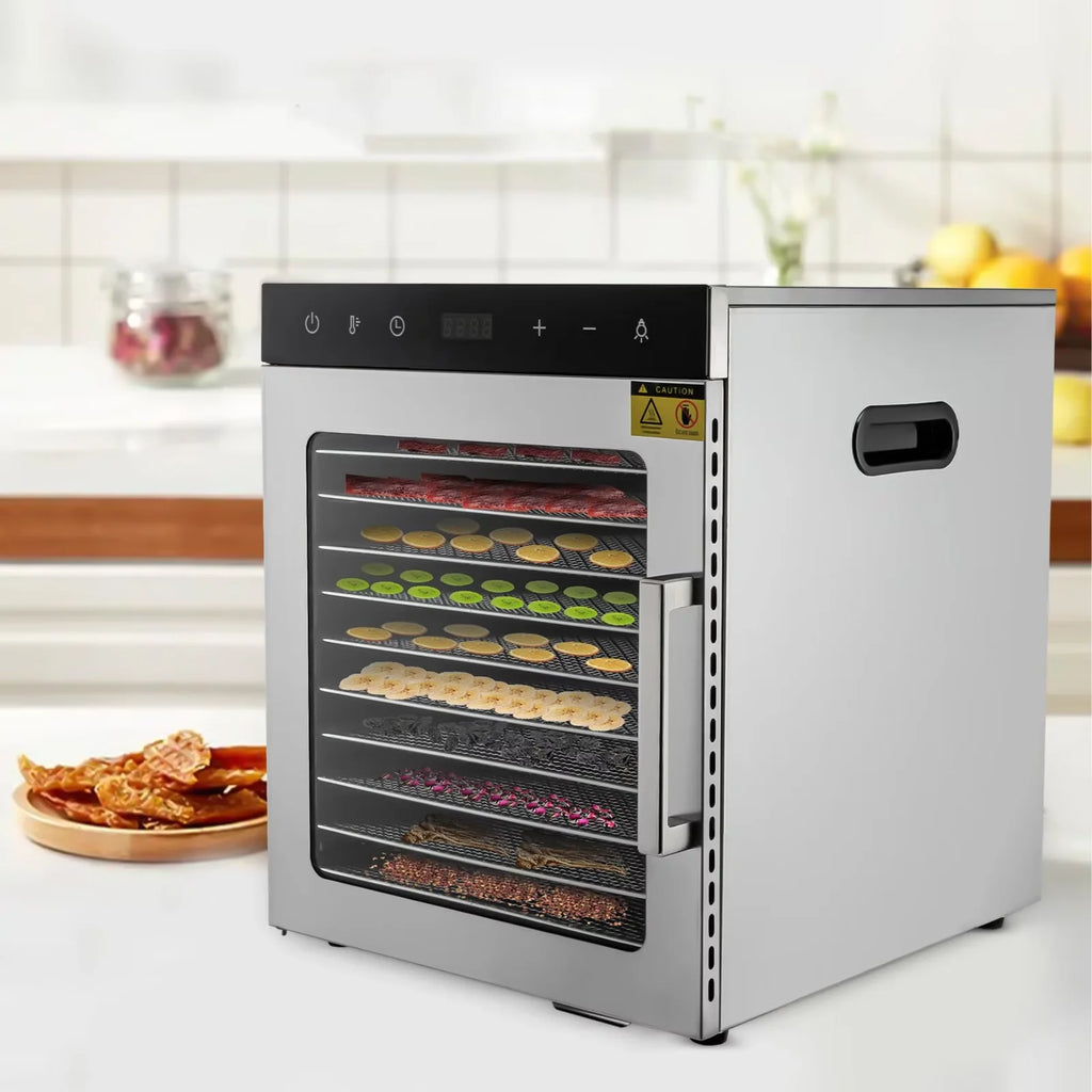 10-Tray Stainless Steel Food Dehydrator V2431