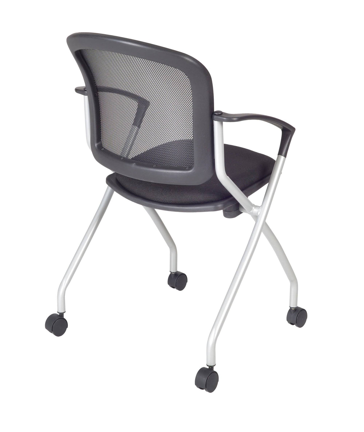 Maple Mobile Training Table with 2 Black Cadence Chairs C393322