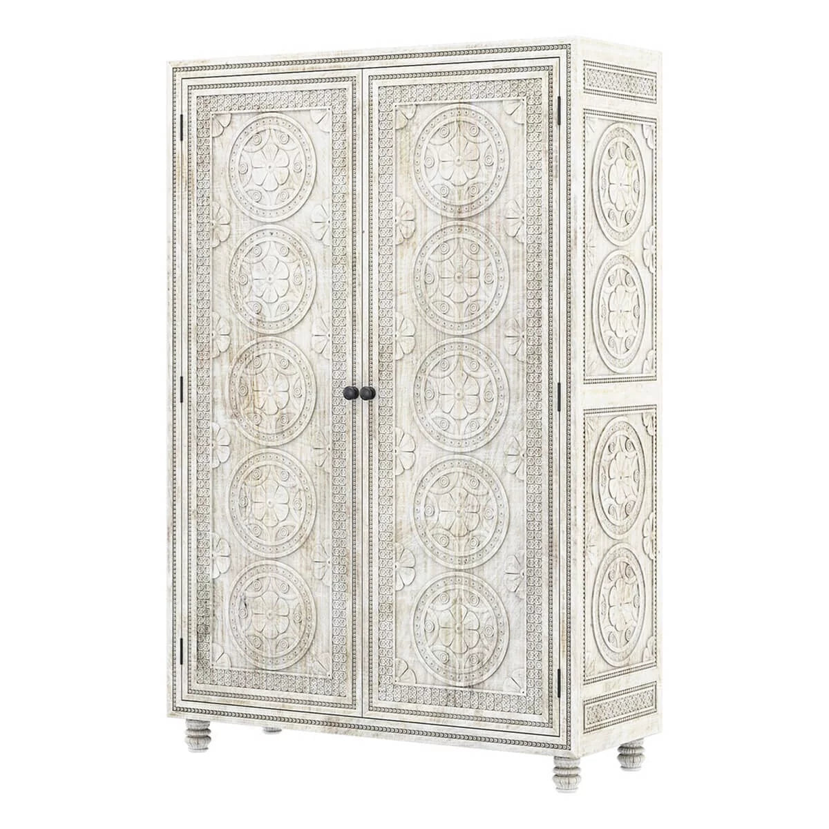 Hand carved Wardrobe Armoire M431204