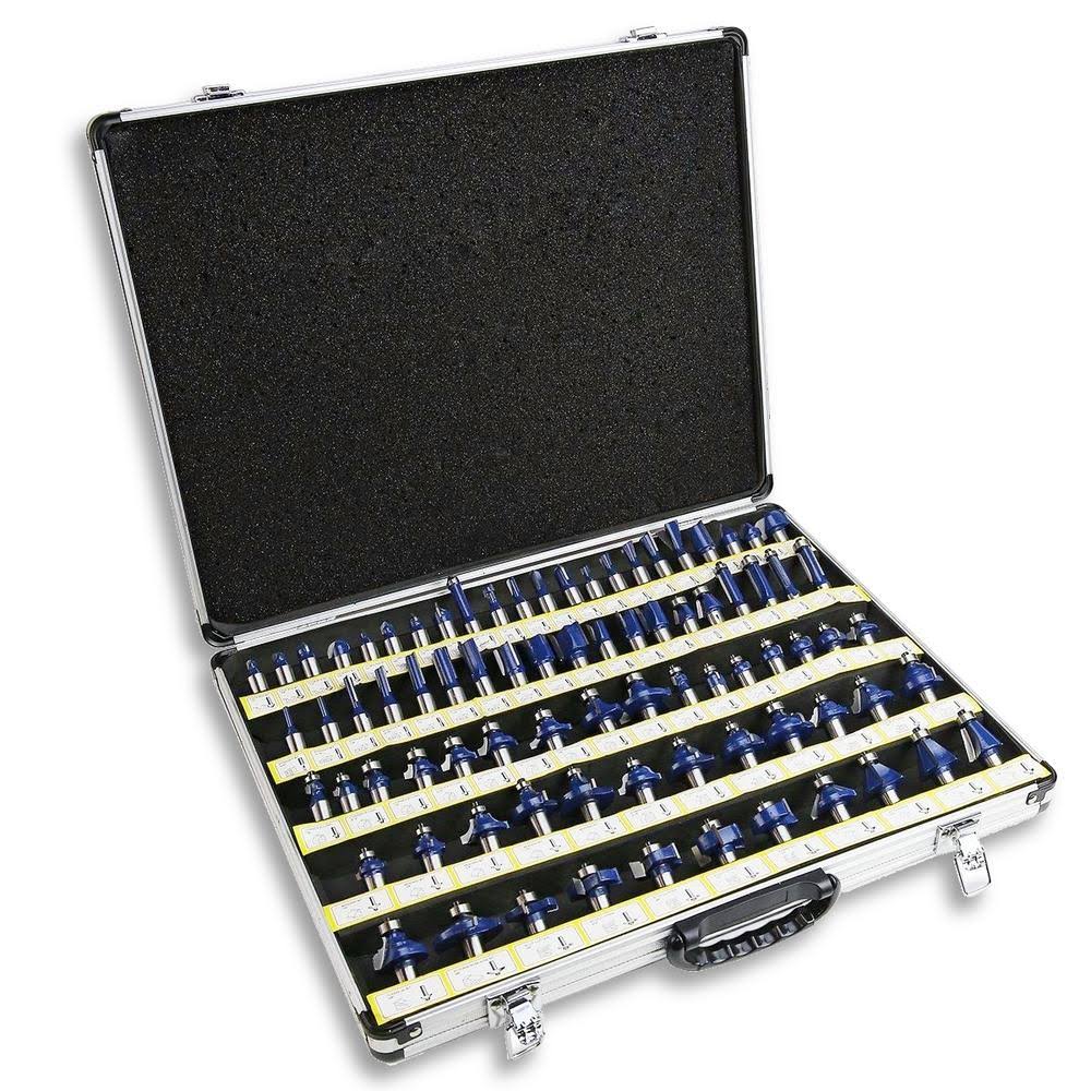 80-Piece Tungsten Carbide Router Bit Set N574