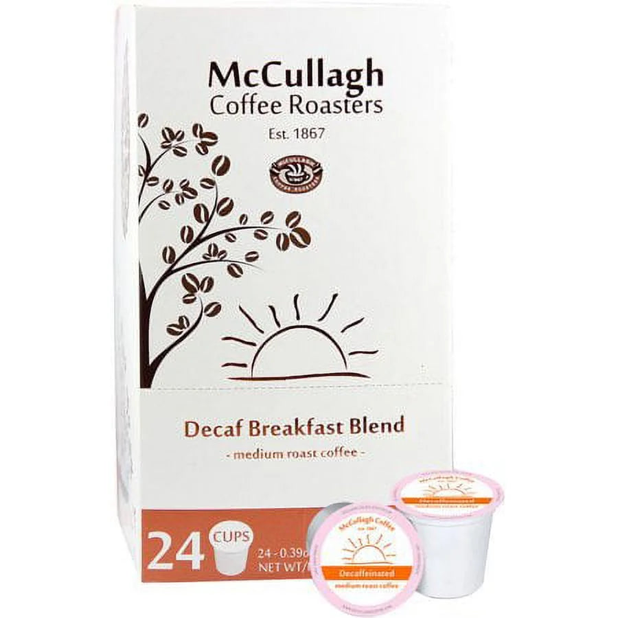 Decaf Breakfast Blend Medium Roast Single Serve Coffee Cups, 96 Count B84871