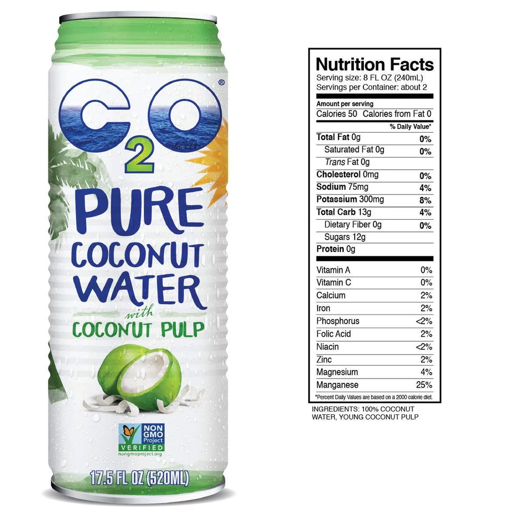 Coconut Water with Pulp 17.5 FL OZ Pack of 12 C4995