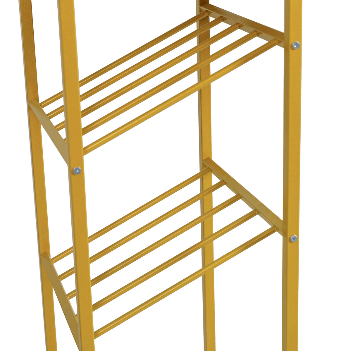 Gold Steel Tube Frame Bar and Wine Table with Faux Marble Melamine Table Top Z27025