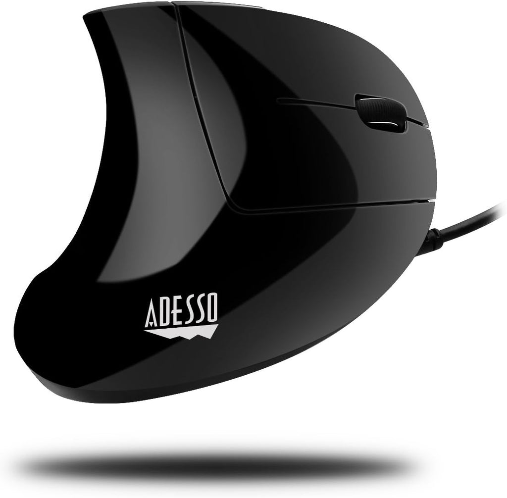 Glossy Black USB Optical Mouse with Scroll Wheel L134