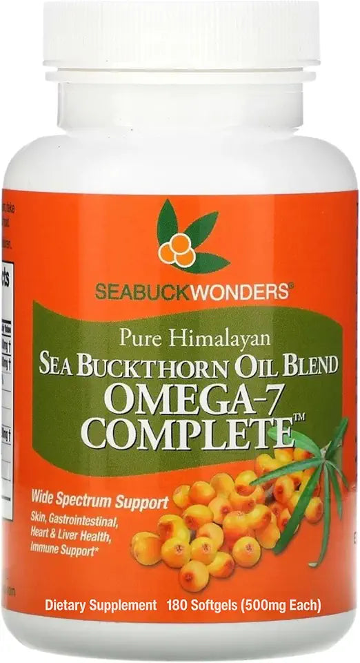 Organic Sea Buckthorn Oil 1000mg 180 Count H955