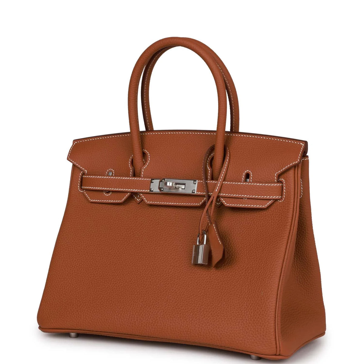 Gold Togo Palladium Hardware Handbag N7664