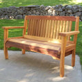 Brown Wood Garden Bench D2825