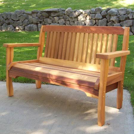 Brown Wood Garden Bench D2825