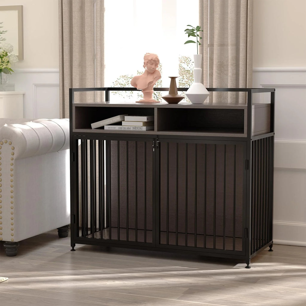 Large Dog Crate Furniture with Detachable Door I70903