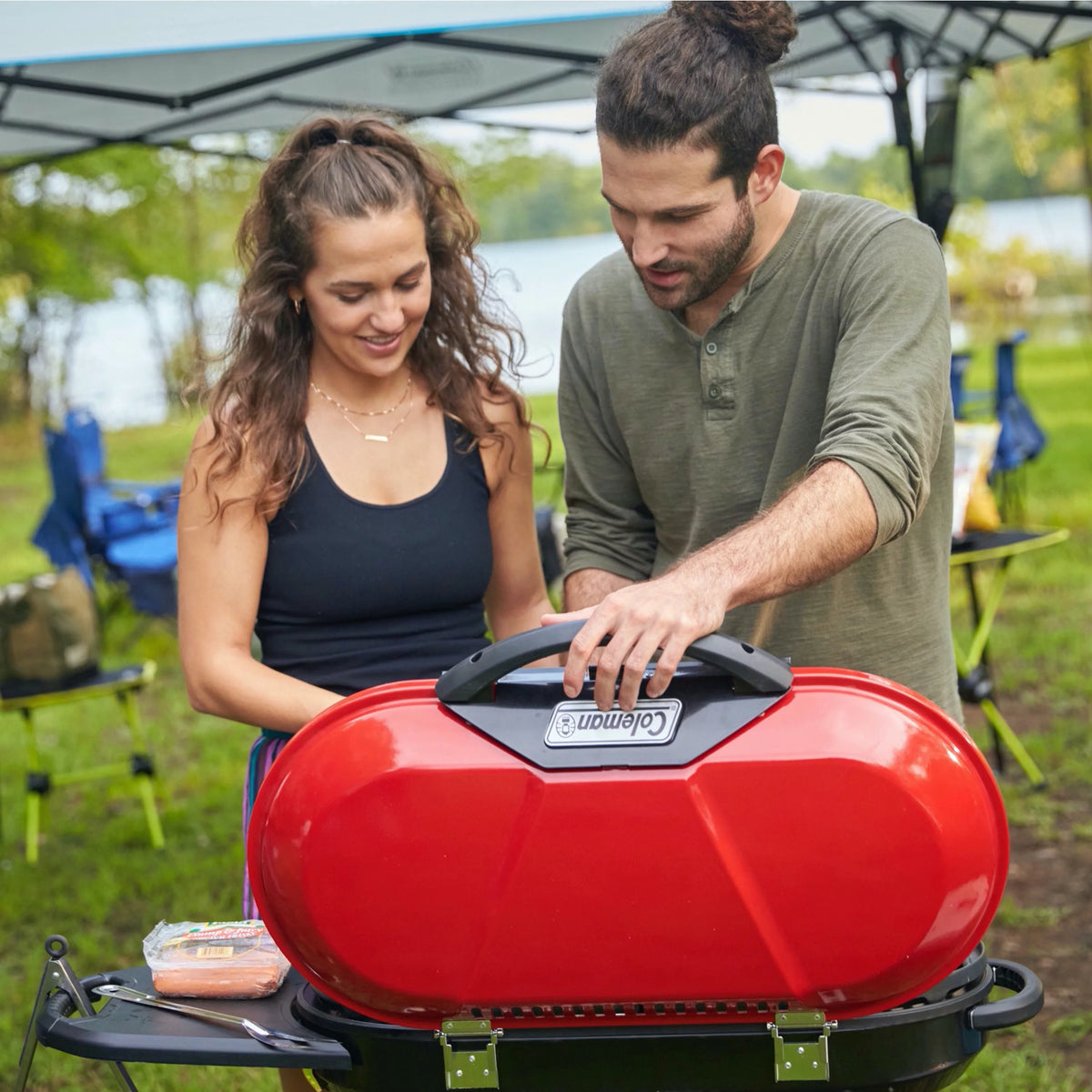 2 Burner Propane Gas Portable Grill R1083