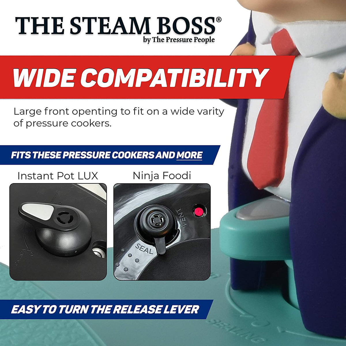 Steam Diverter Kitchen Accessory for 3, 6, 8 Quart Sizes J485