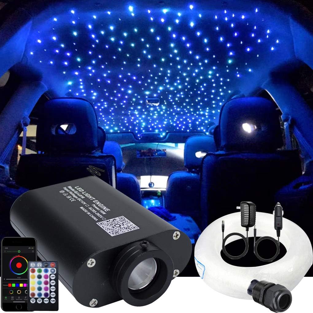 Bluetooth Fiber Optic Light Kit with Remote Control Pack of 2 S62996