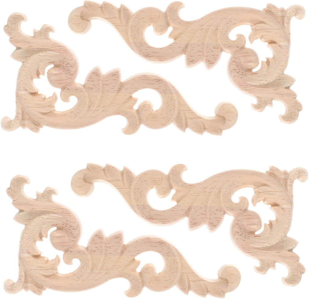 Khaki Rose Wood Carved Furniture Onlays S345