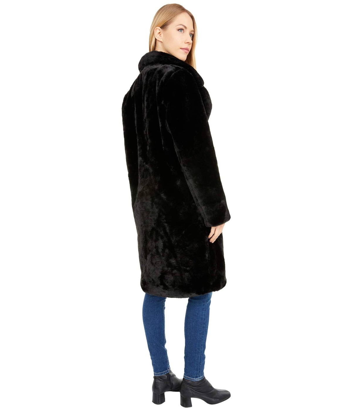 Sangria Faux Fur Bunny Coat Z121127