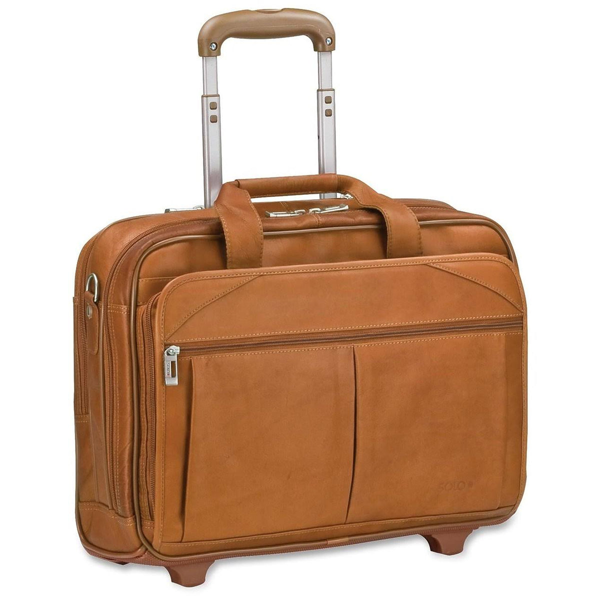 Tan Rolling Laptop Case O2875