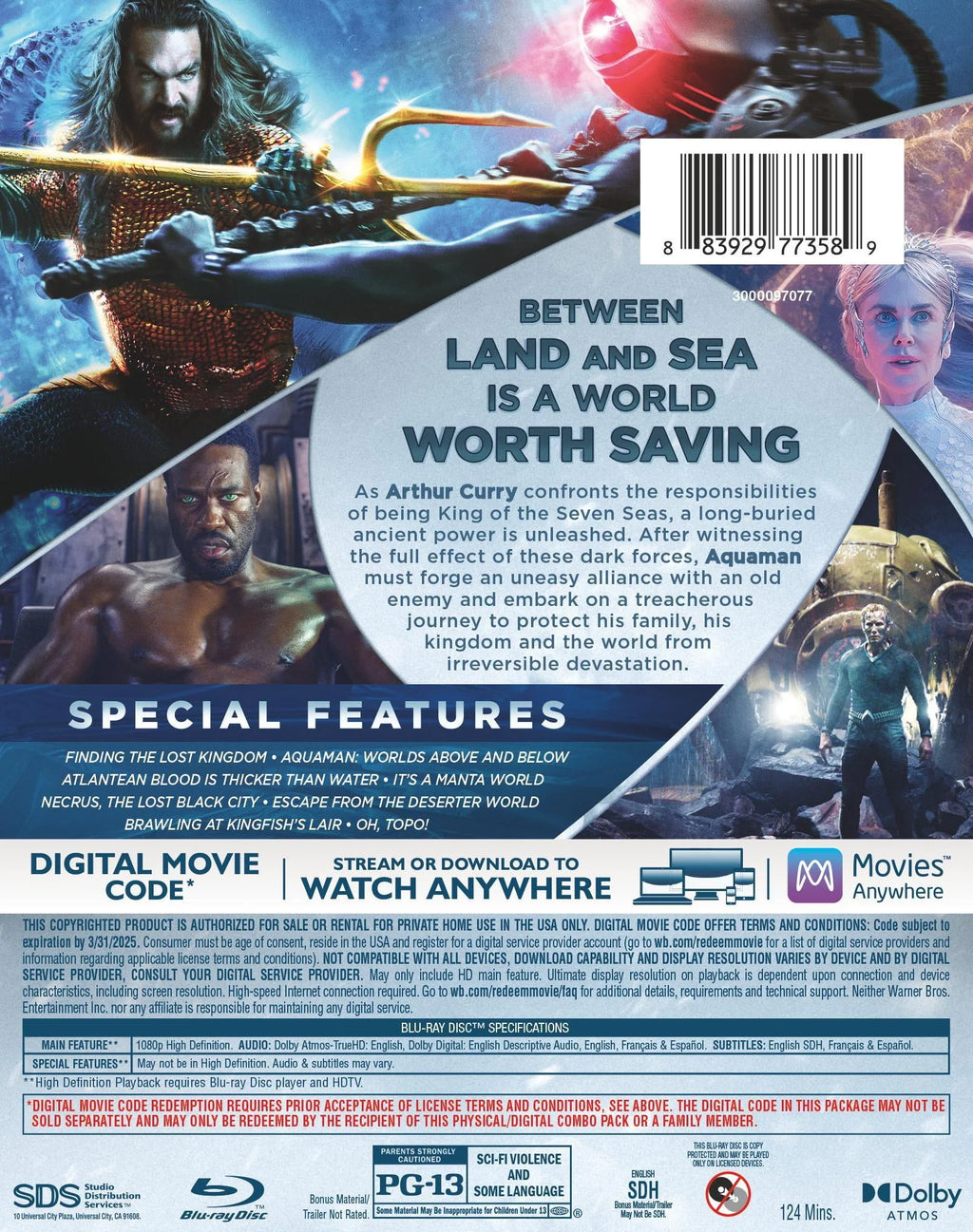 Aquaman and the Lost Kingdom Blu-ray N2673
