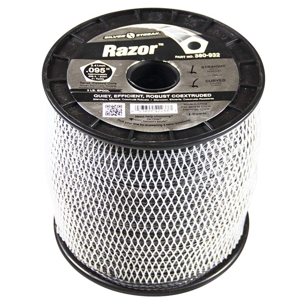 Silver Streak Razor Trimmer Line .095 3 lb. Spool, 1 Pack of 2 V325