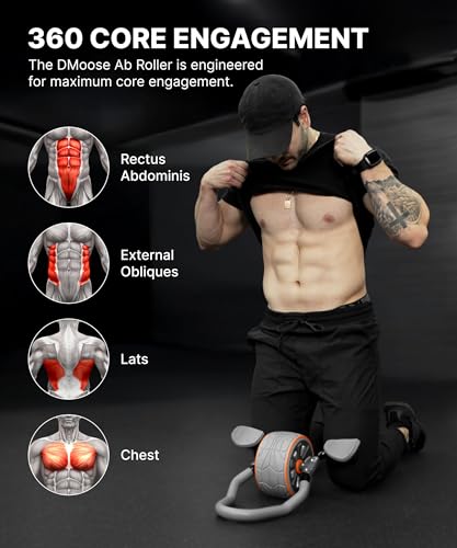 Ab Roller Wheel with Elbow Support & 2 Knee Pads M26267