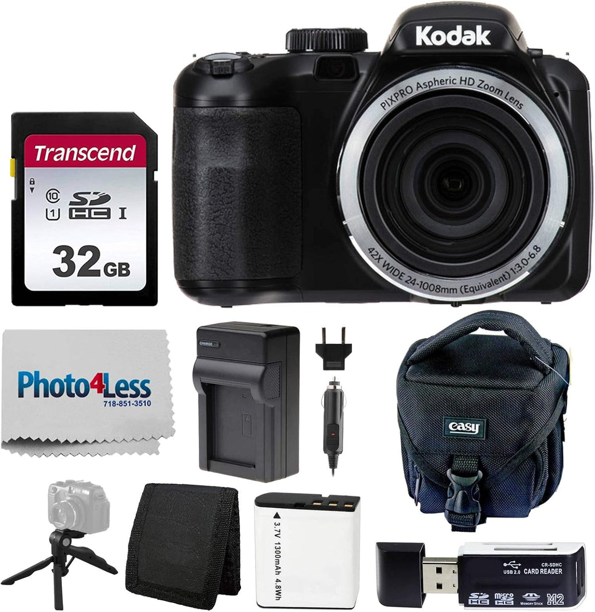 Digital Camera with Case, 32GB SD Card, Battery & Charger M43536