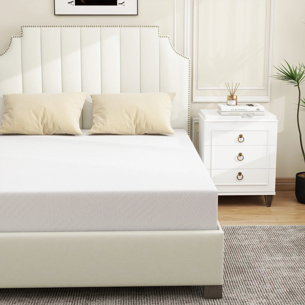 Twin Size Memory Foam Mattress with Cover U15266