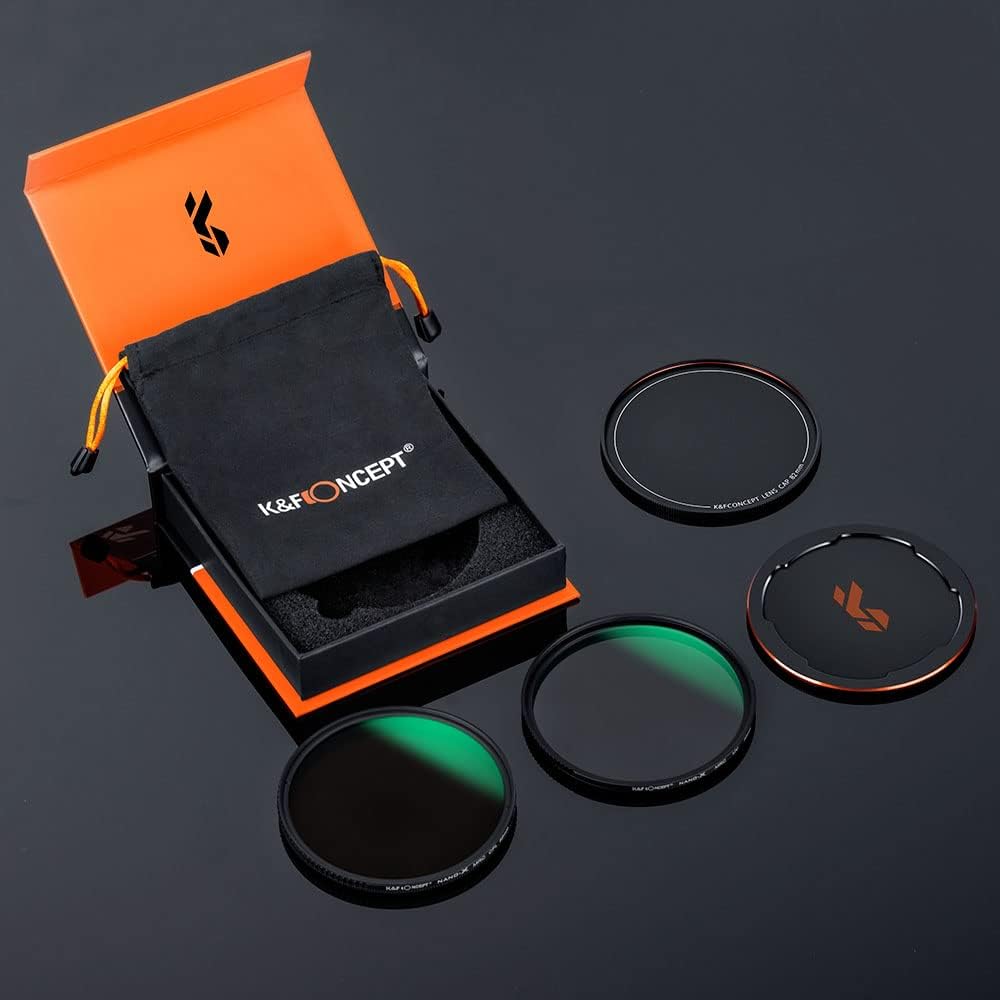 82mm Circular Polarizers Filter & MC UV Protection Filter Kit (2 pcs) with Lens Cap, 28 Multi-Layer Coatings Z6497