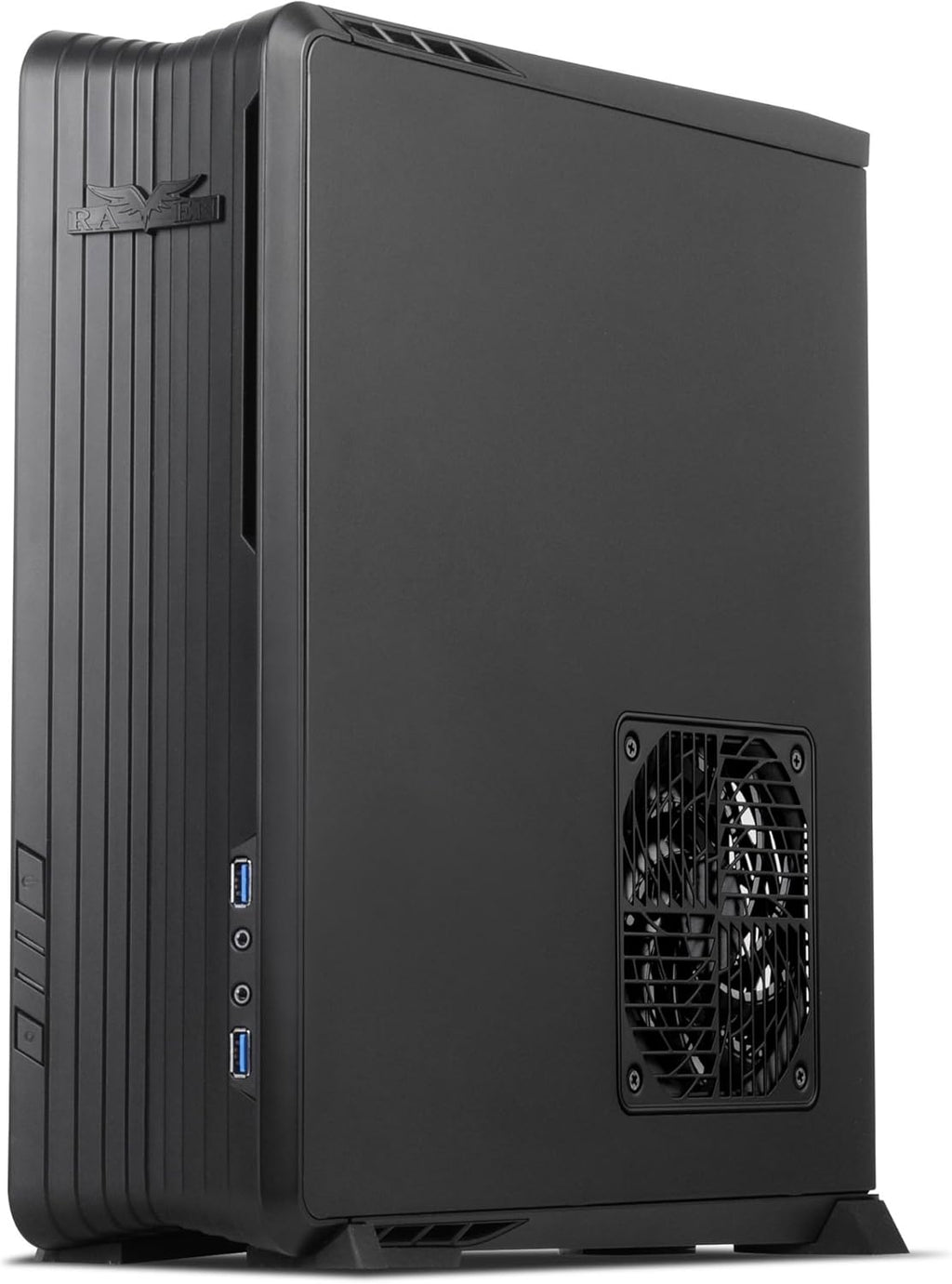 Black Mini-ITX/DTX SFX Computer Case with PCI-E Riser Card Z534