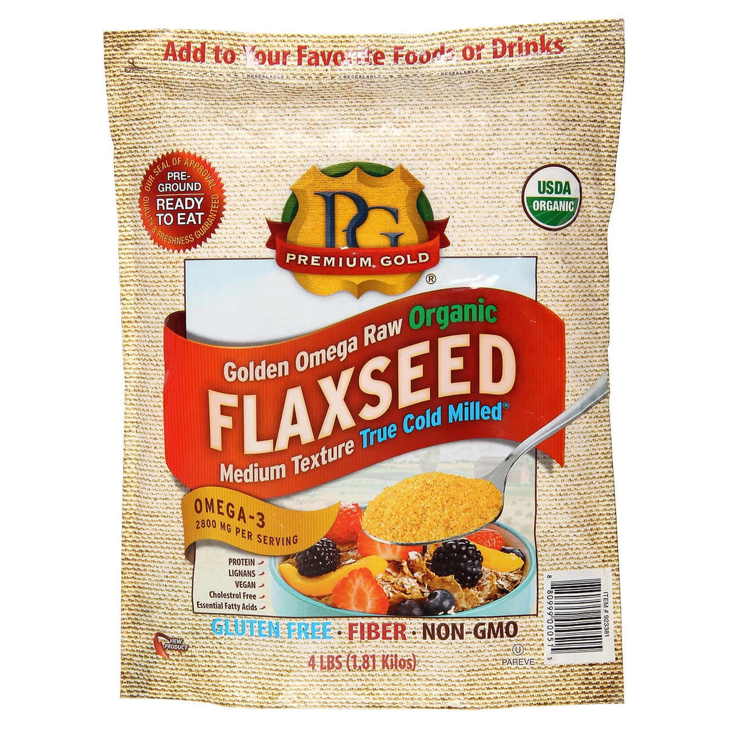 Organic Golden Omega Medium Ground Flaxseed, 4lb. M94509