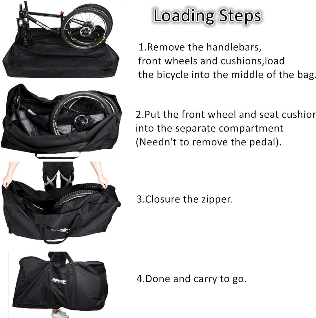 Folding Bike Bag 26 inch to 29 inch Thick Bicycle Travel Case T2621