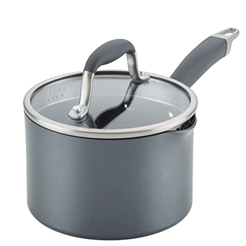 Hard-Anodized Nonstick Skillets 2 Piece Set 10.25-Inch & 12.75-Inch Moonstone Sauce Pan F613289