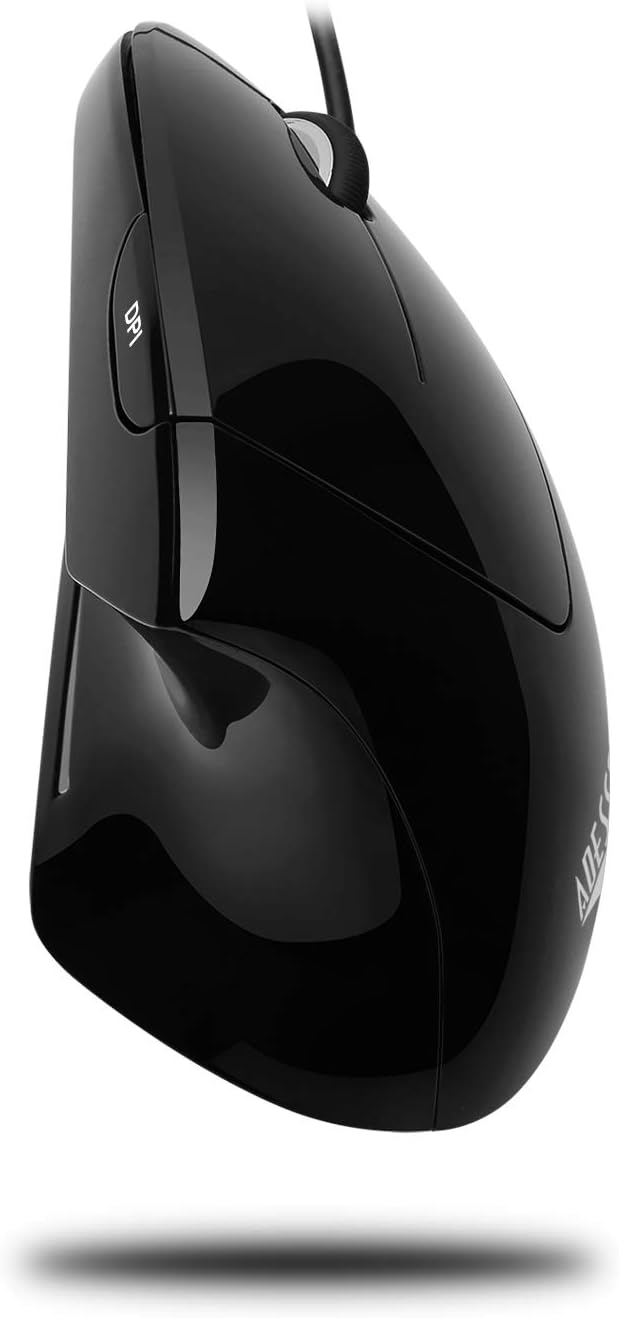 Glossy Black USB Optical Mouse with Scroll Wheel L134