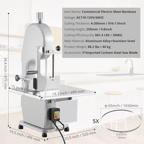 1100W Electric Bone Saw Machine with 5 Saw Blades U520351