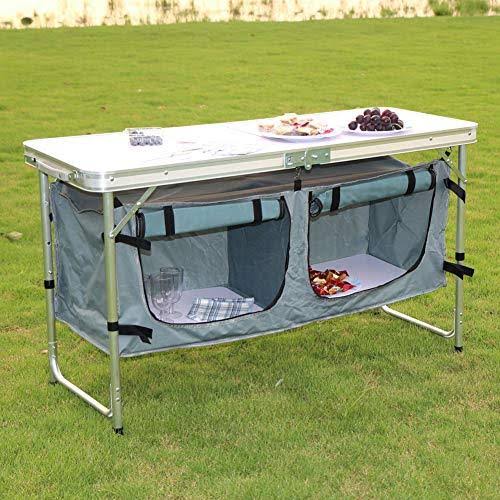 Camping Table with Adjustable Legs H82895