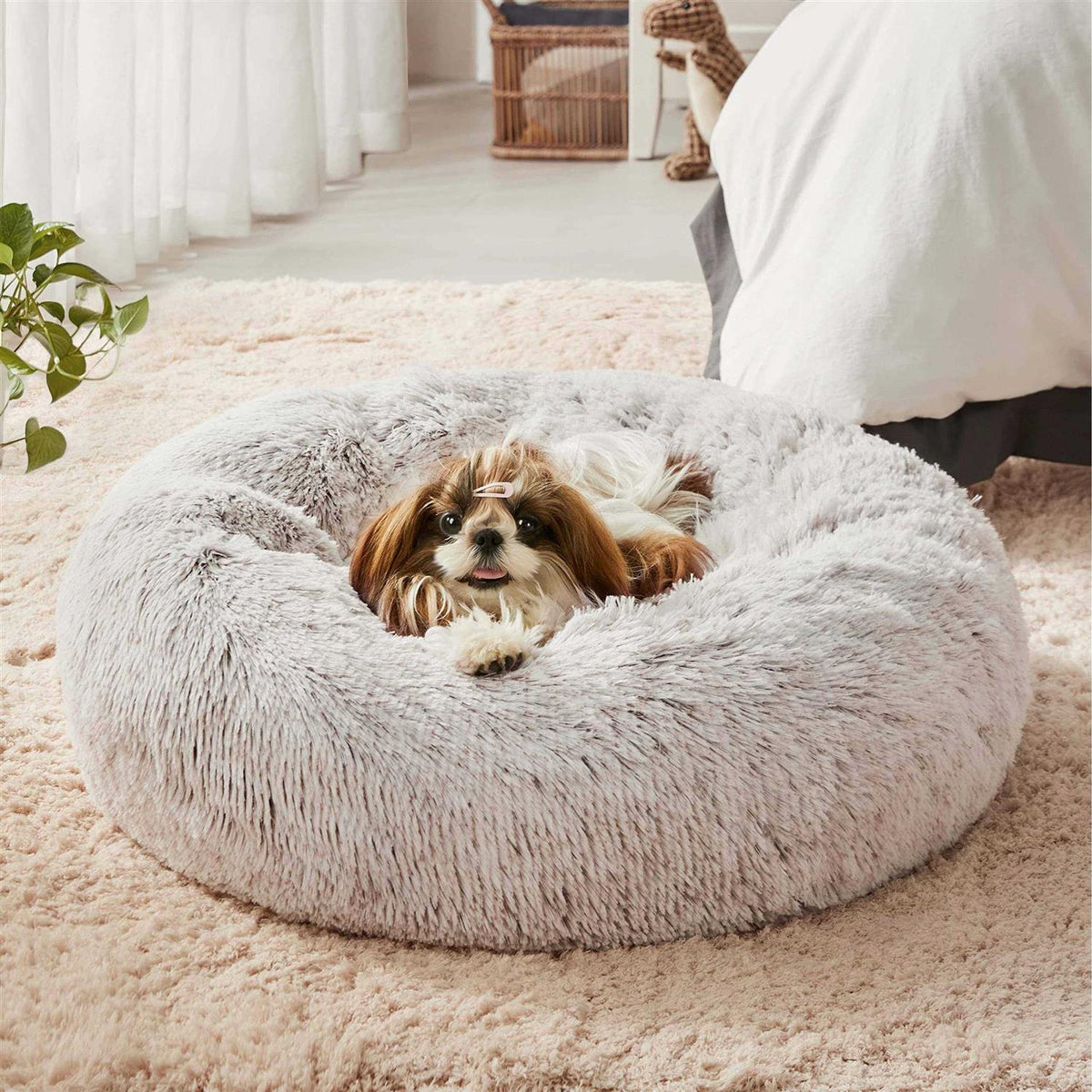 Faux Fur Dog Bed J757