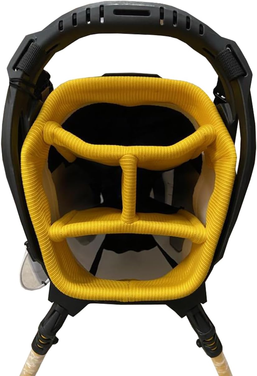 Black/White/Gold Golf Stand Bag B4243